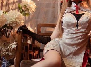 写真摘录——喵糖映画的黑白旗袍双子，简直是旗袍界的‘双子星’！